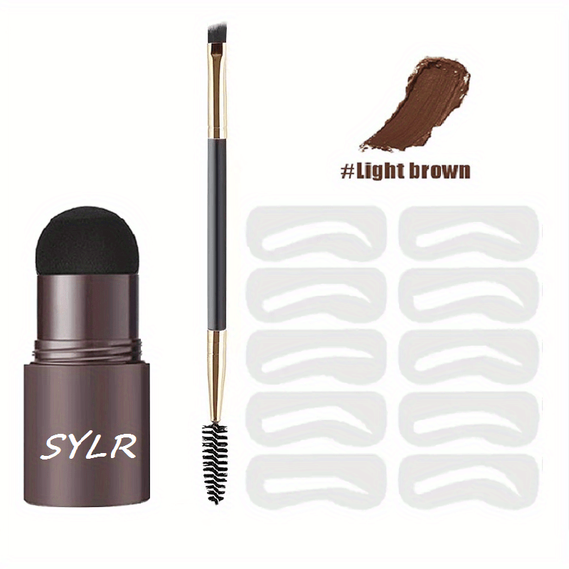 Waterproof Eyebrow Stamp Set Light Brown