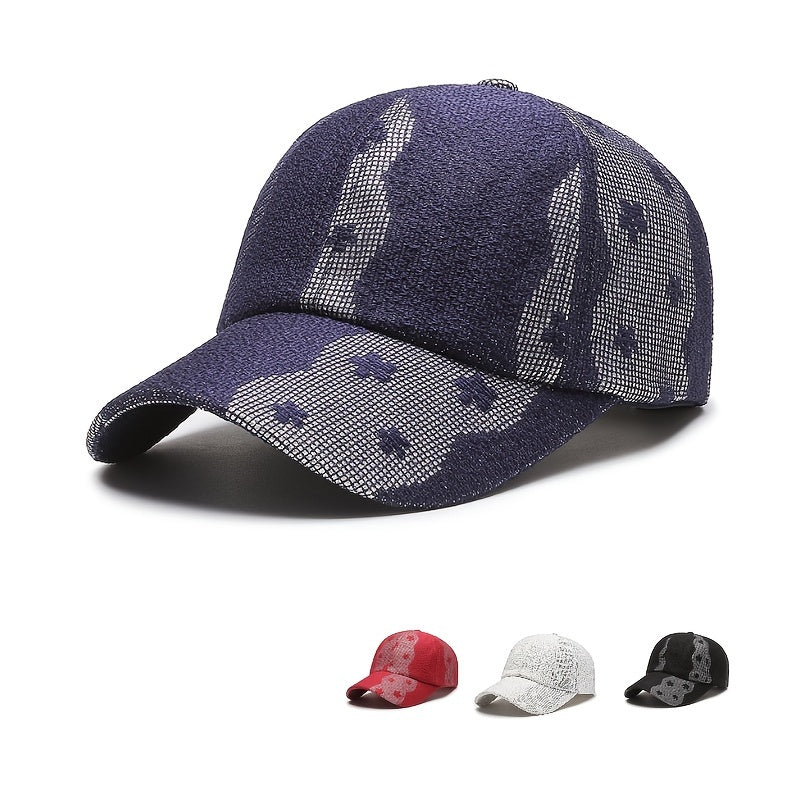Lace Embroidery Baseball Cap Lightweight Block Dad Hats for Women