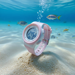 Girls' Waterproof Timer Watch for 8-18 Year Olds