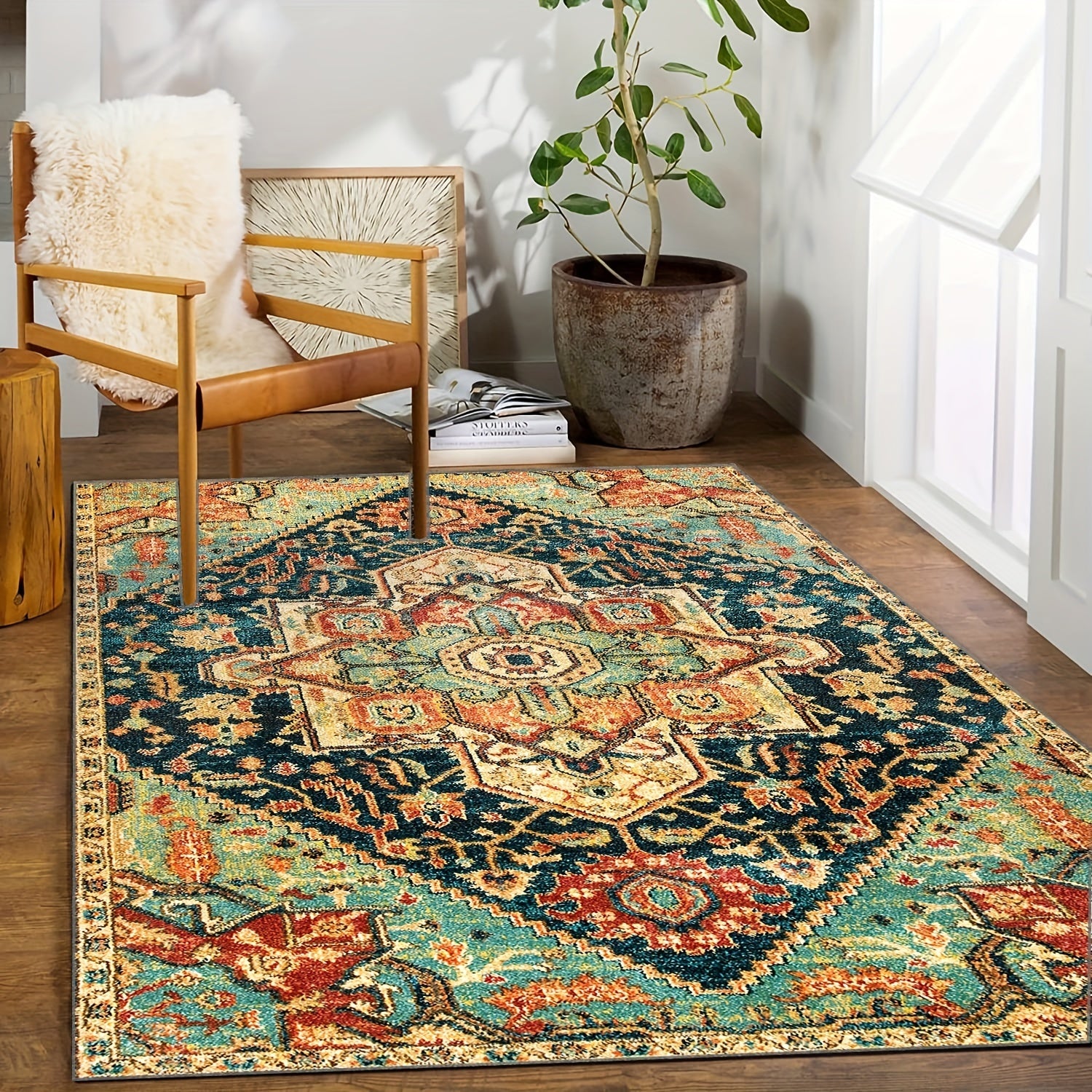 Portable Outdoor Rug for Indoor and Outdoor Use - Durable and Stylish Area Rug