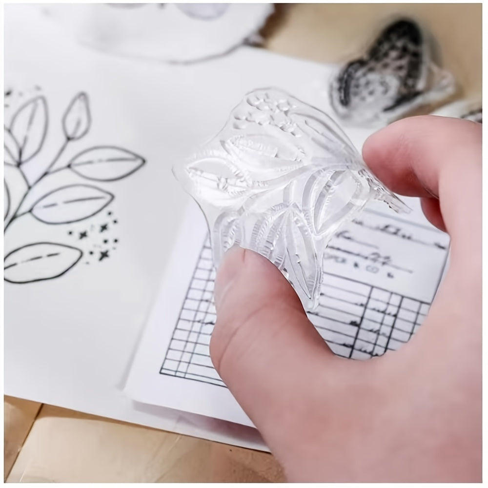 Clear Silicone Stamps for DIY Scrapbooking and Arts Crafts