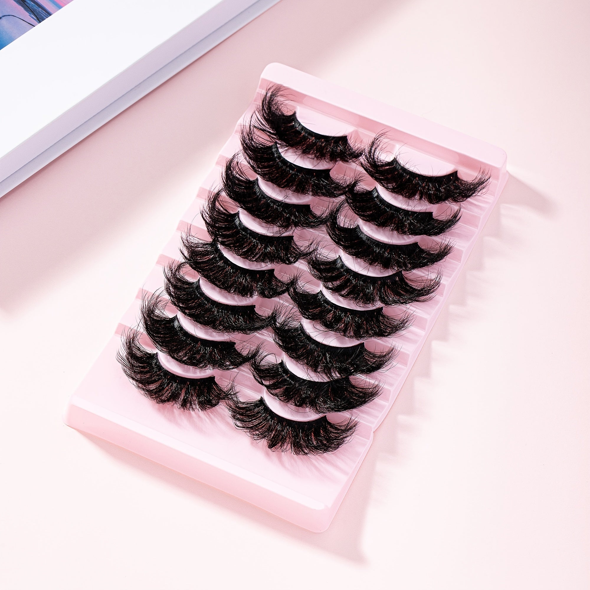 8 Pairs 9D Cat Eye Fluffy Soft Faux Mink Hair Long Thick Eyelashes