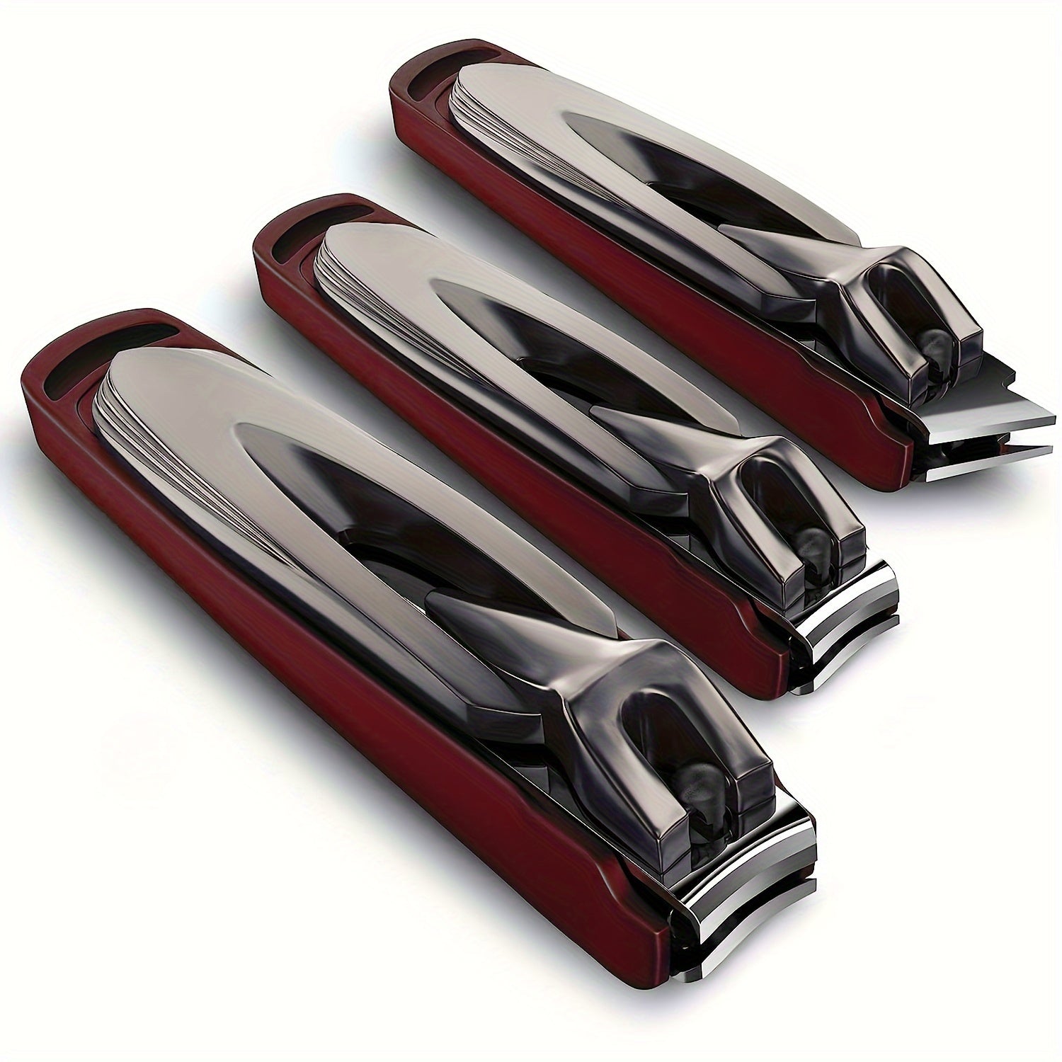 3pcs Large Nail Clippers Fingernail & Toenail Cutter Manicure Tool