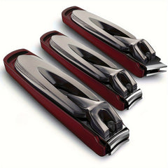 3pcs Large Nail Clippers Fingernail & Toenail Cutter Manicure Tool