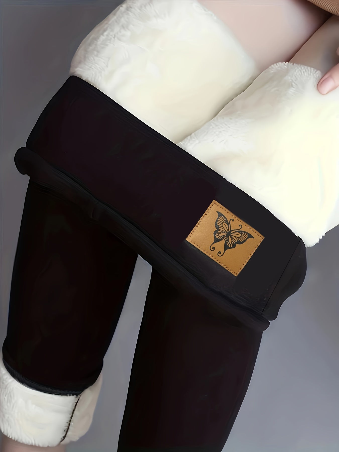 Women's Plus Fleece-Lined Winter Leggings