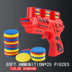 Space Themed Flying Saucer Gun with Soft Bullets & Disc Launcher Toy