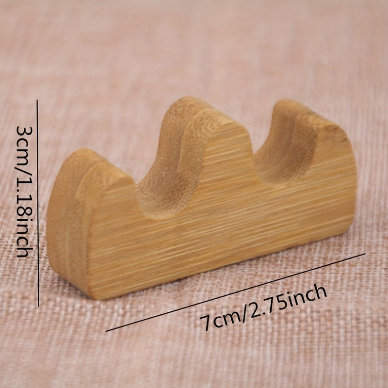 Bamboo Wooden Brush Pen Holder Calligraphy Supplies
