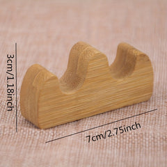 Bamboo Wooden Brush Pen Holder Calligraphy Supplies