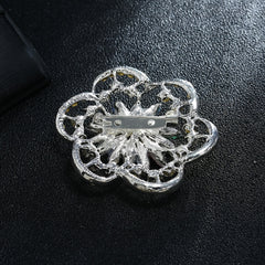 Fashionable Diamond Flower Large Brooch Clothing Accessory