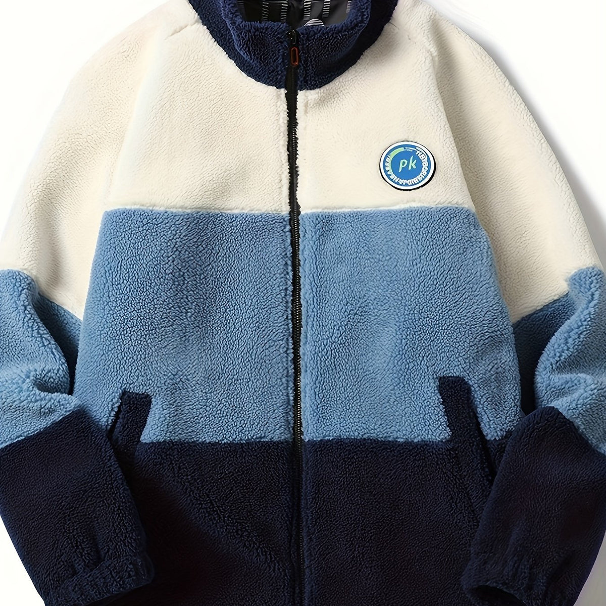 Men's Winter Thick Fleece Jacket, Loose Fit