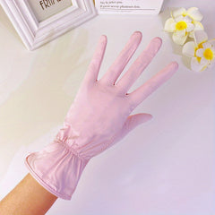 Mesh Breathable Elastic Gloves Thin Ice Silk Non-slip UV Protection