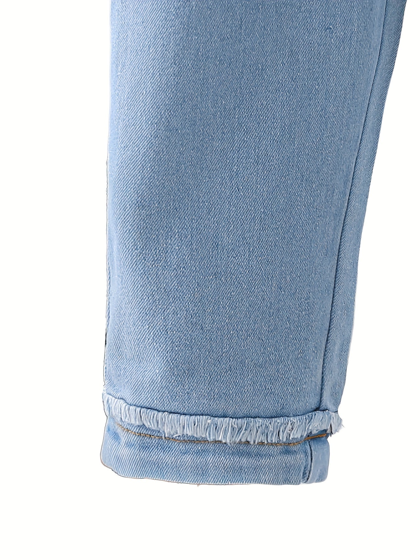 Kid Girls Casual Denim Pants Trousers Elastic Waist Regular Fit Jeans