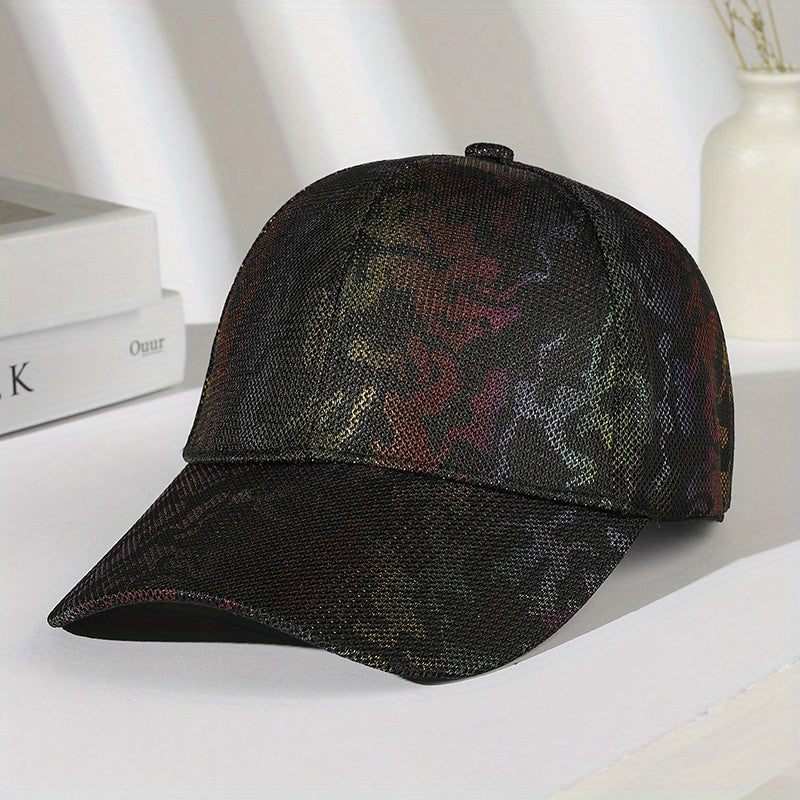 Camouflage Mesh Baseball Cap Breathable Sunshade Dad Hats Unisex