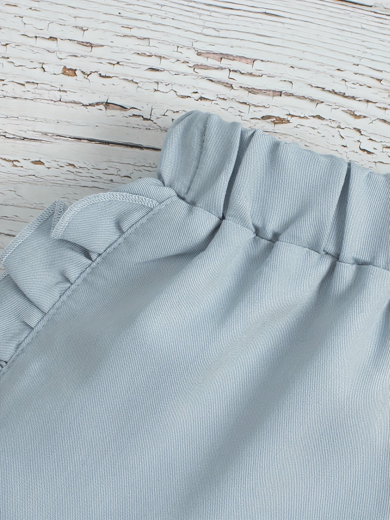 Kid Girls Denim Shorts Ruffle Fringes Breathable Thin Comfy Fit Summer