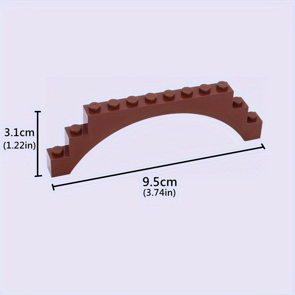 4pcs Building Block Bricks Ladder Bridge Architectural House Scenery Set