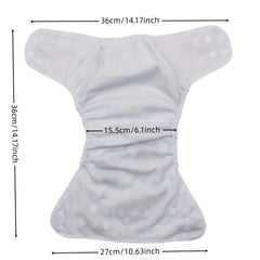 Adjustable Baby Cloth Diaper Tiger Print One Size Fits All