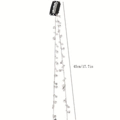 Silvery Braided Chain Tassel Ponytail Decoration Hair Accessories
