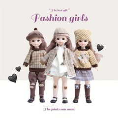 30Cm Doll Set Toy Gift Pink Party Outfit Birthday Gift