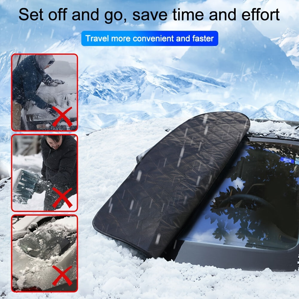 Car Windscreen Cover Magnetic Snow Cover with Mirror Covers