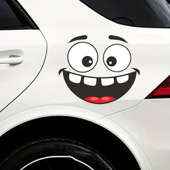 4pcs Fun Eye Trash Can Stickers Self-Adhesive PVC Decals for Car Bathroom Fridge