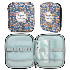Knitting Needle Case Portable Crochet Needle Case Travel Organizer Storage Bag