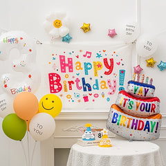 40 Inch Happy Birthday Cake Decoration Balloon - Party Supplies