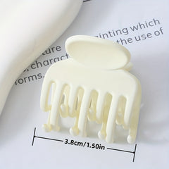 Matte Hair Claw Clip Solid Hair Claw Ponytail Holder