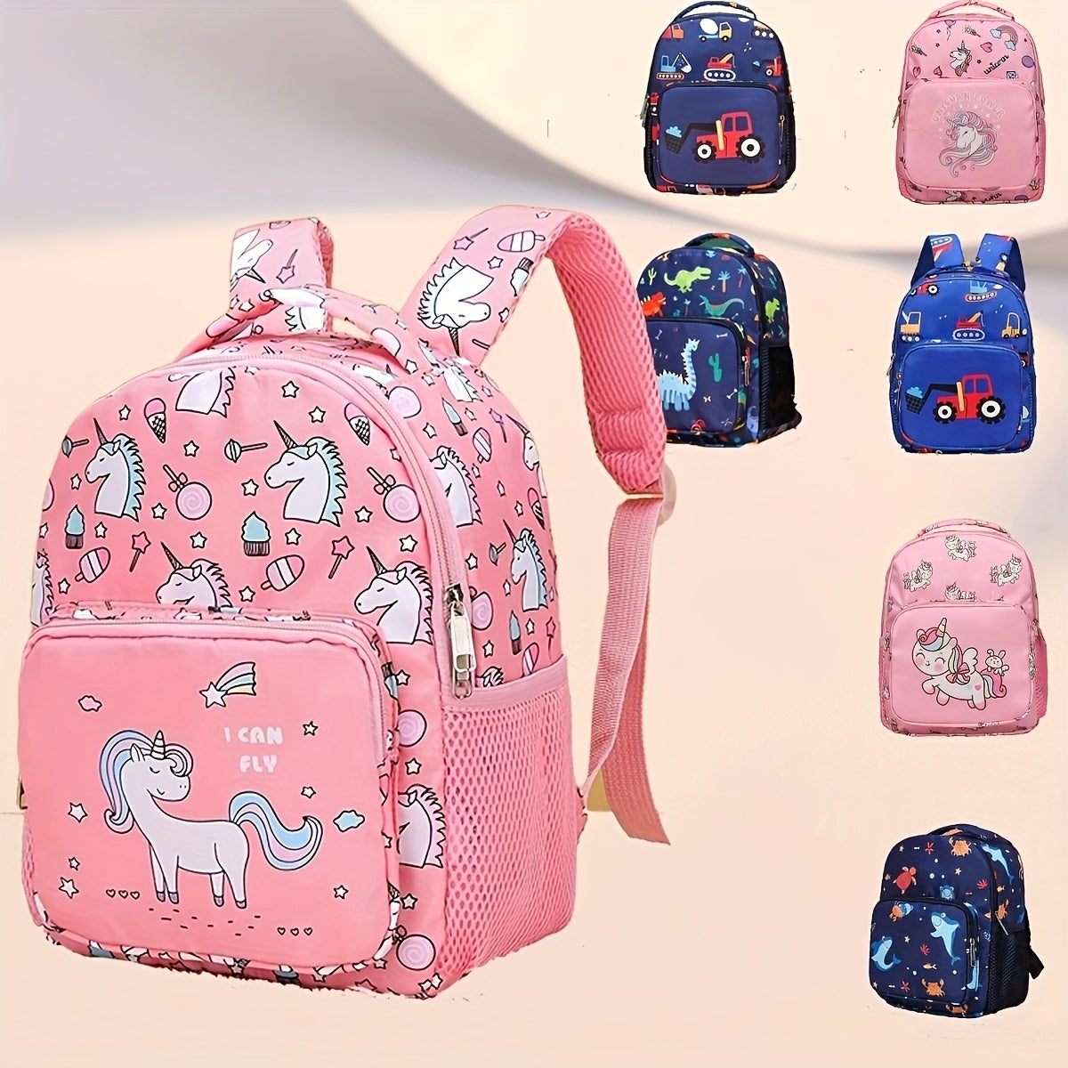Kids Unicorn Lightweight Backpack for Schools and Kindergartens