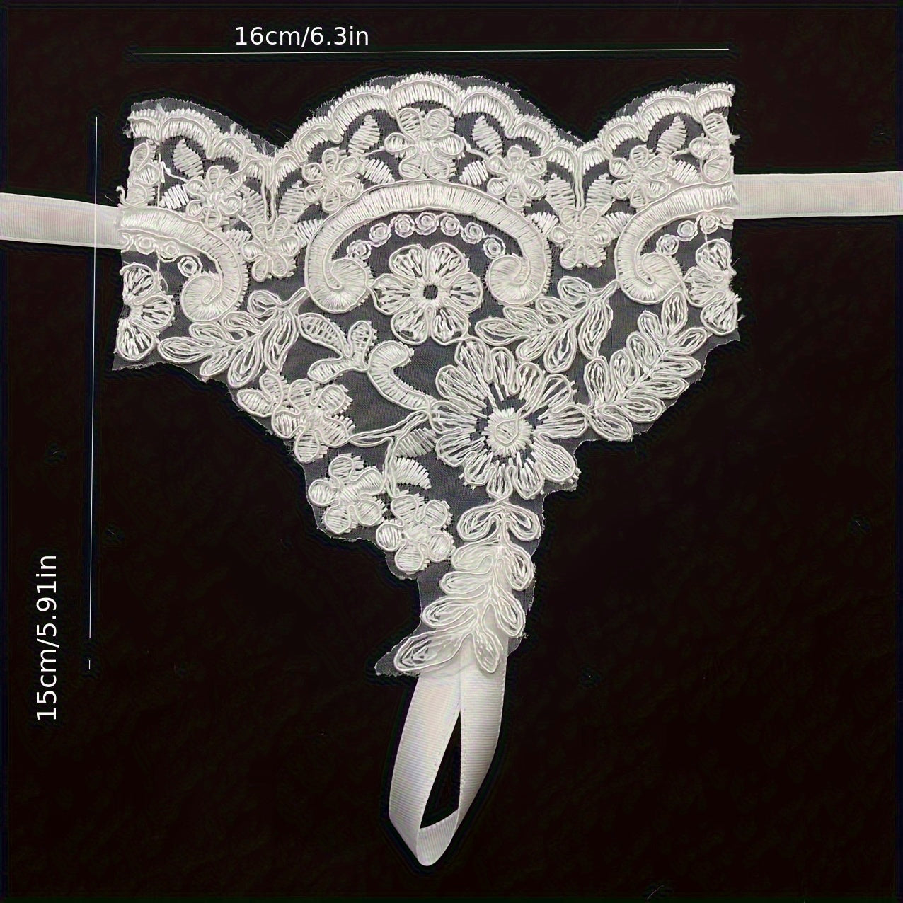 Floral Lace Fingerless Bridal Gloves with Flowers and Bow Accents