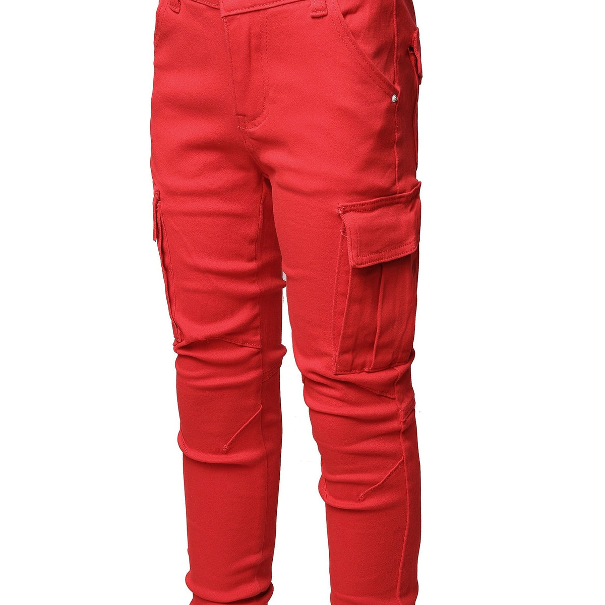 Boys Teen Casual Plain Pocket Side Jeans Pants Spring Autumn