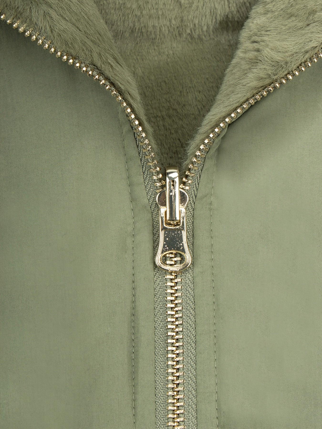 Women's Solid Long Sleeve Warm Jacket Zip Up Casual Outerwear