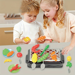 Children's Play House Simulated Food BBQ Set Toy BBQ Grill Set