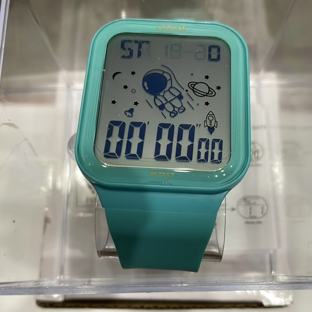Kids Spaceman Chronograph Watch Turquoise Strap