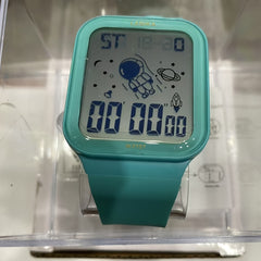 Kids Spaceman Chronograph Watch Turquoise Strap