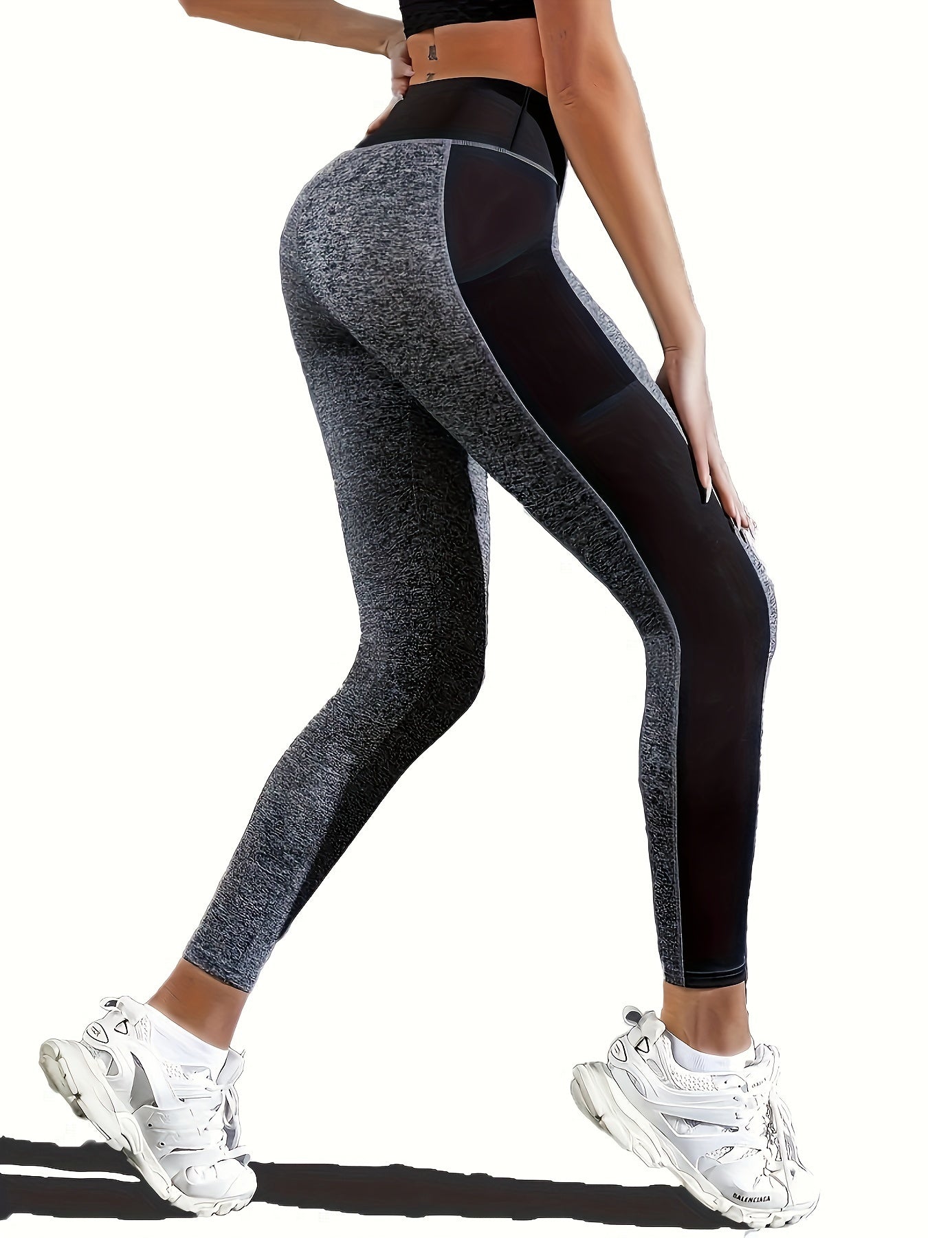 Mesh Pocket Yoga Pants Breathable Leggings