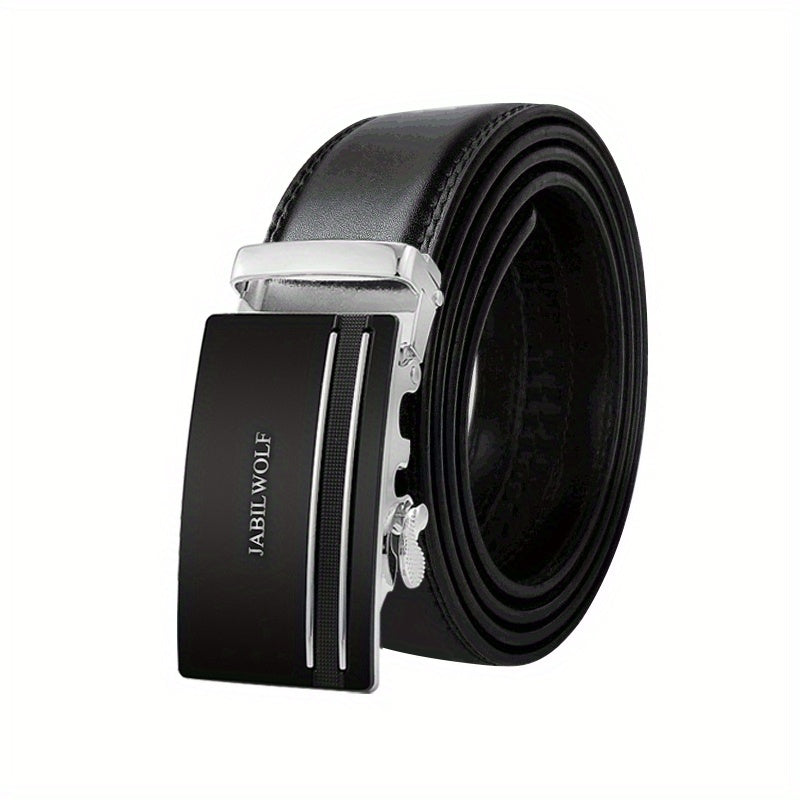 Men's Leather Automatic Buckle Business Belt