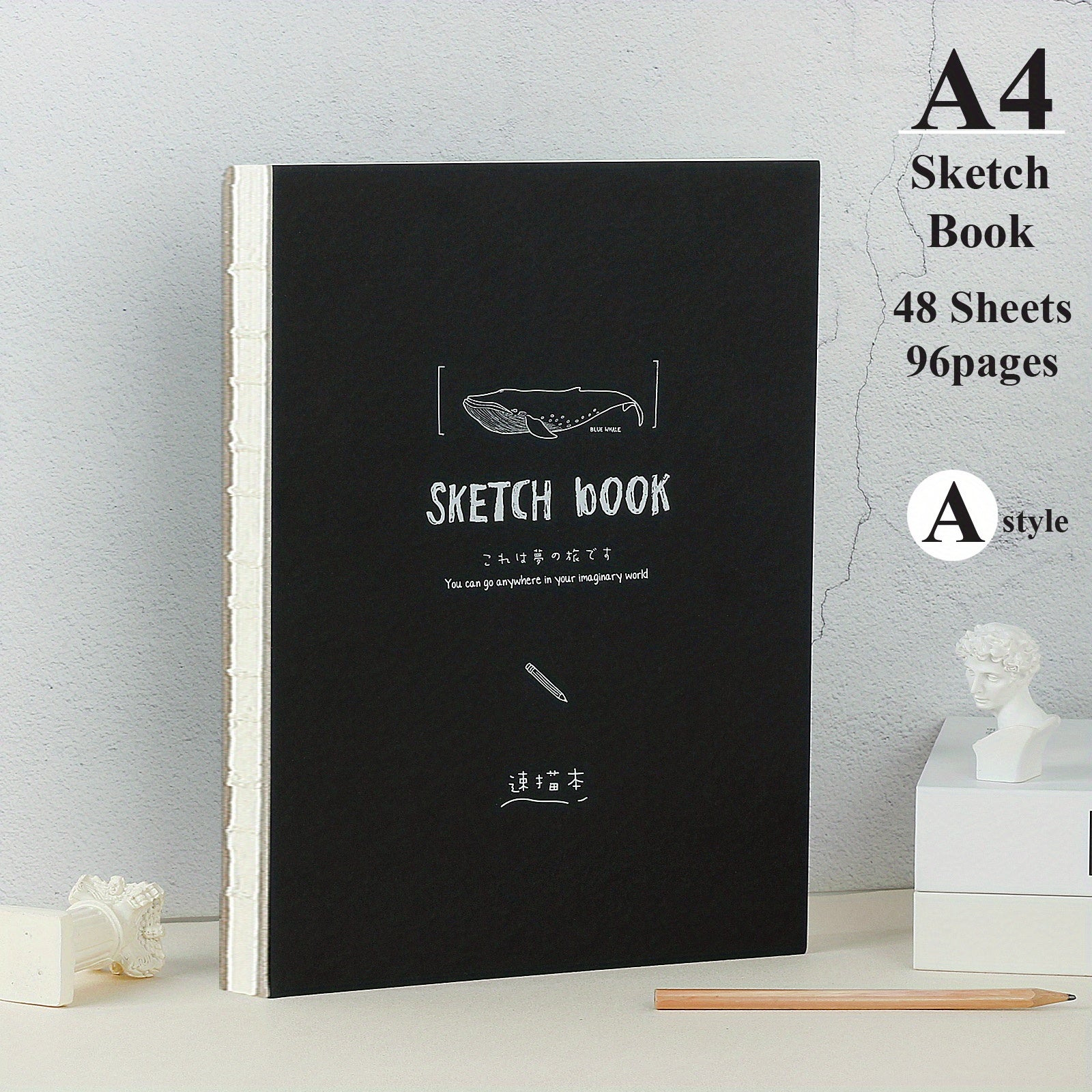 A4 Sketchbook 96 Pages Thickened Artist Sketch Drawing Board