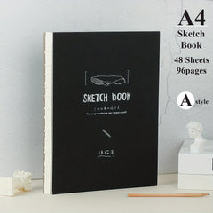 A4 Sketchbook 96 Pages Thickened Artist Sketch Drawing Board