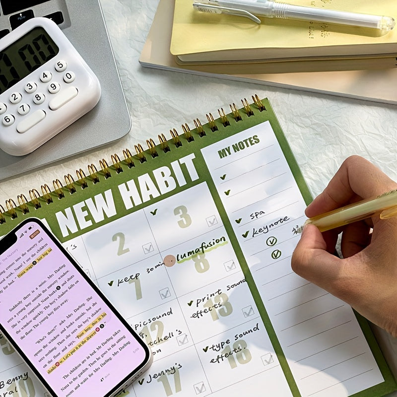 A4 Coil Weekly Planner for Students and Office Workers