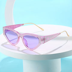 Y2K Rhinestone Cat Eye Sunglasses UV400