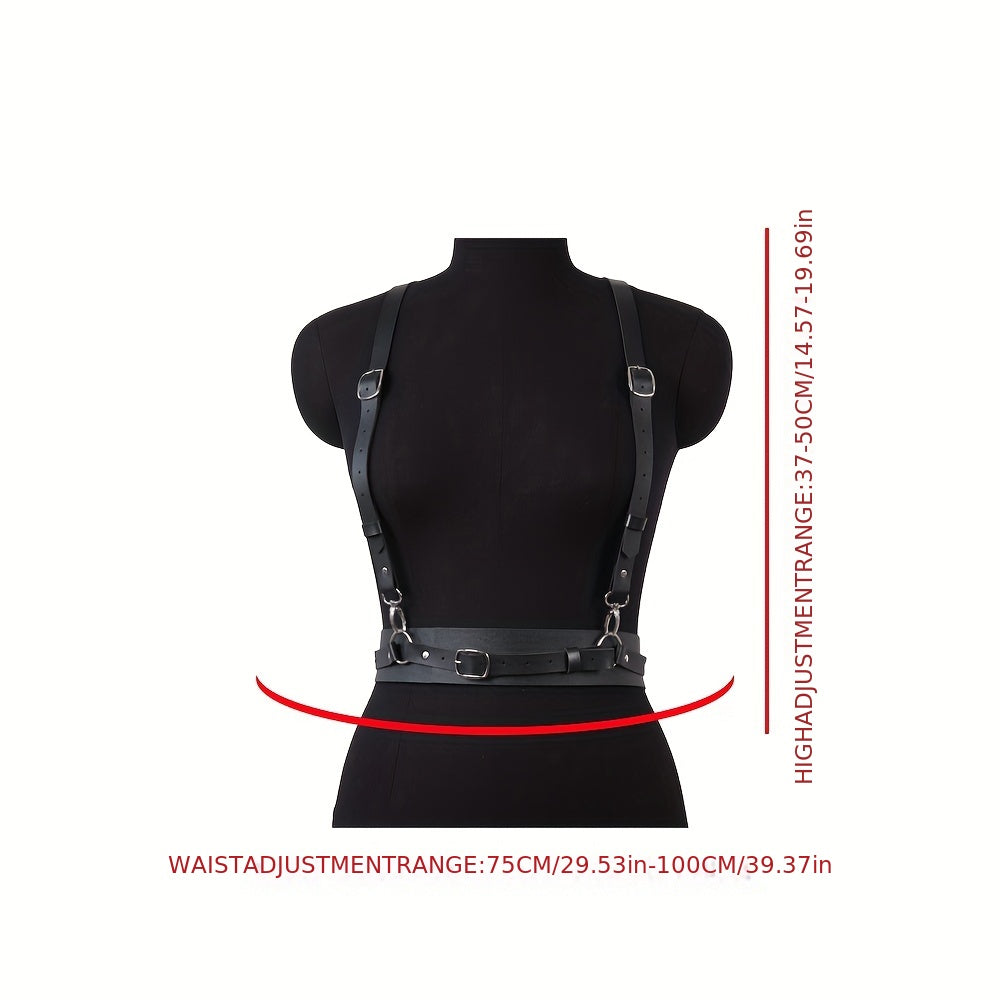 PU Leather Harness Belt for Women and Girls