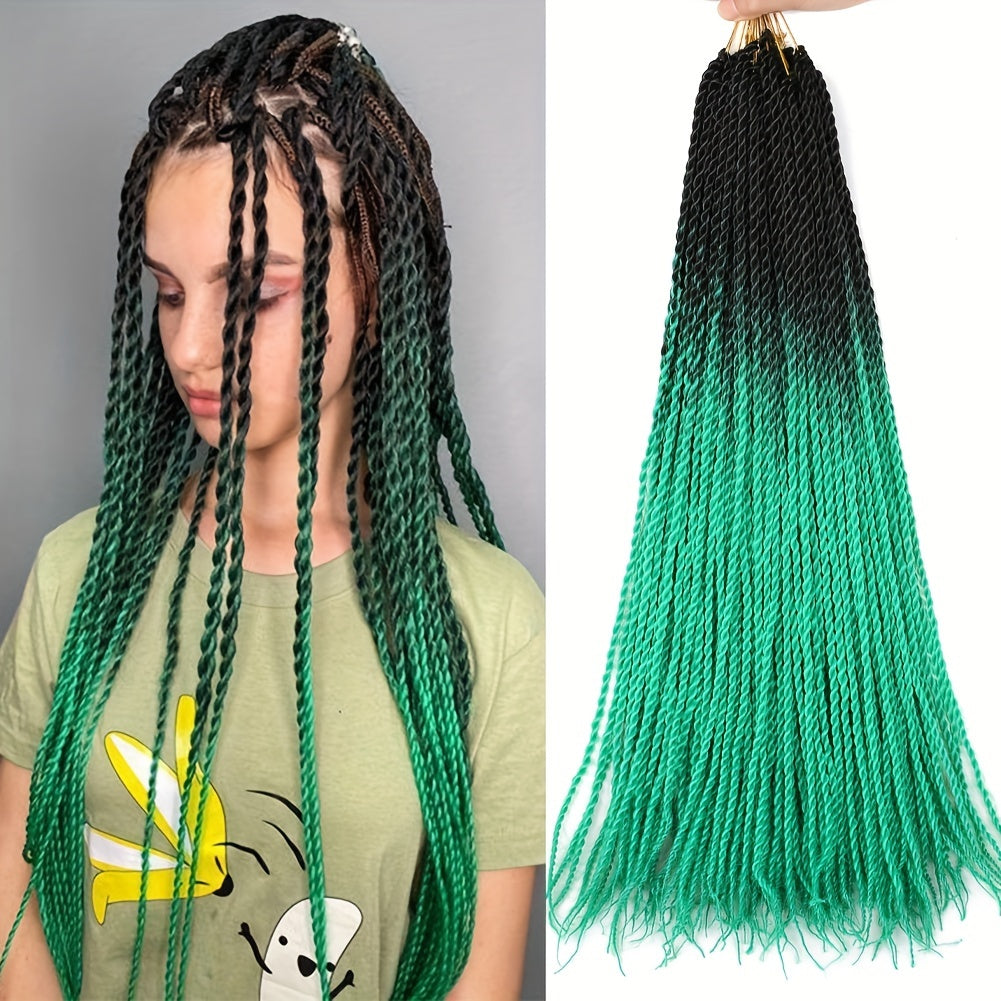 8 Cm Senegalese Twist Hair Crochet Braids Extensions 20 Strands