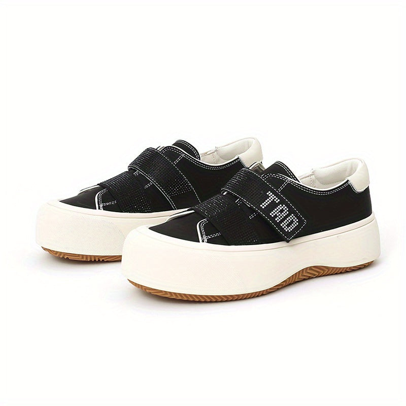 Women's Stylish Thick Bottom Shoes, Versatile Low Top Travel Shoes