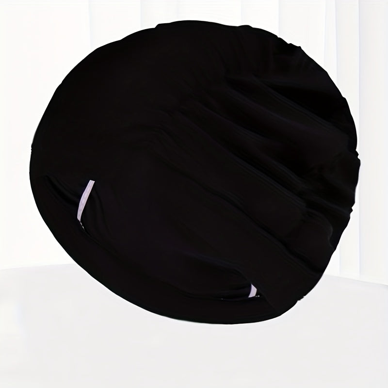 Pleated Swim Caps for Men Women Large Head Long Short Hair Bathing Cap