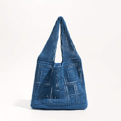Crochet Tote Bag Shoulder Beach Shopping Reusable Large