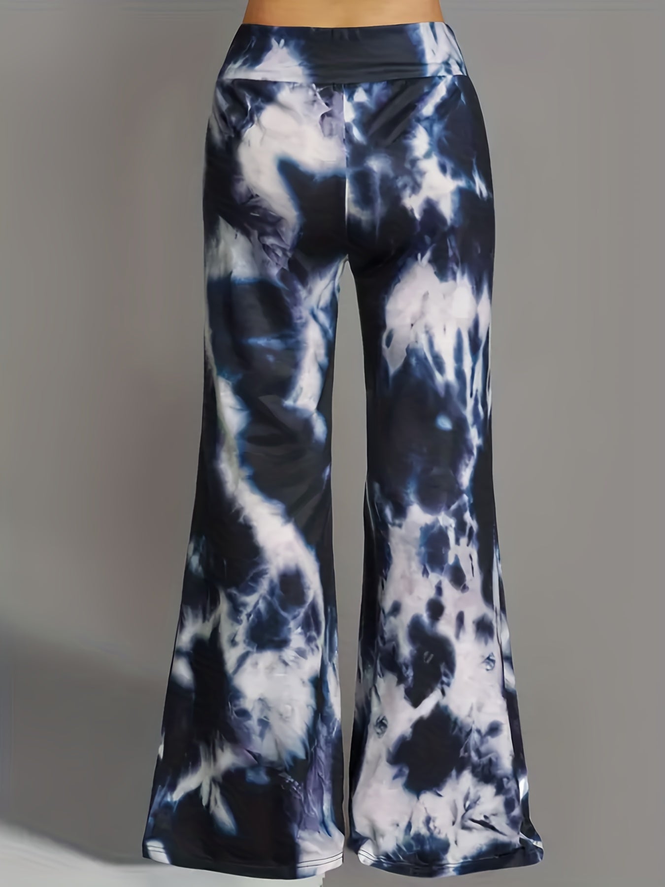 Women's Plus Tie Dye Flared Leg Trousers