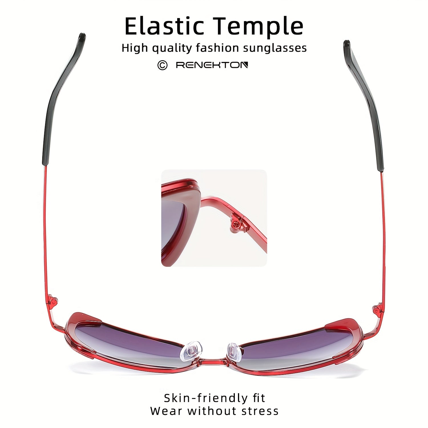 RENEKTON Polarized Sunglasses Classic Frame Driving Glasses Large Frame 6201
