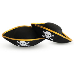 2pcs Kids Pirate Hat Caribbean Pirate Captain Hat Pirate Costume Accessories