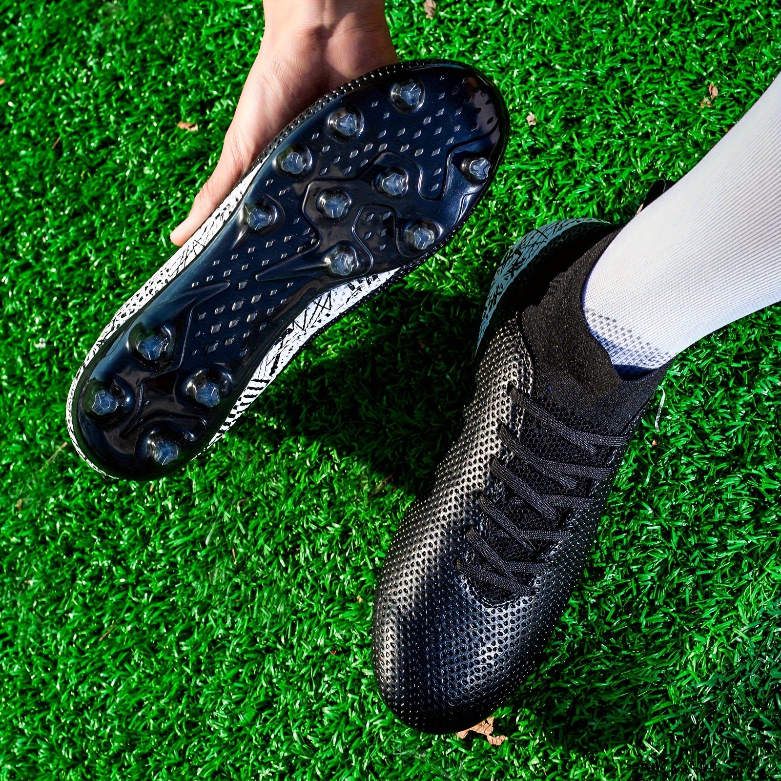 Youth High-Top Spiked Football Cleat for Training & Competition