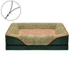Large Dog Bed Waterproof Lining Non Skid Bottom Egg Foam Couch Bed